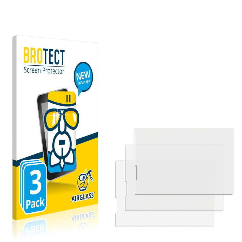 3x BROTECT AirGlass Glass Screen Protector for Campark ACT 76