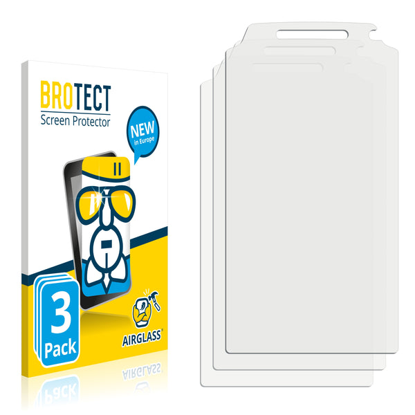3x BROTECT AirGlass Glass Screen Protector for Point Mobile PM80