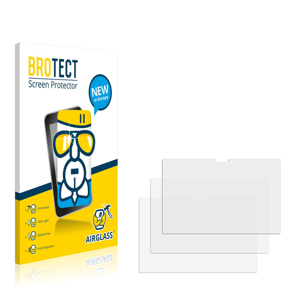 3x BROTECT AirGlass Glass Screen Protector for Fujitsu Lifebook T938