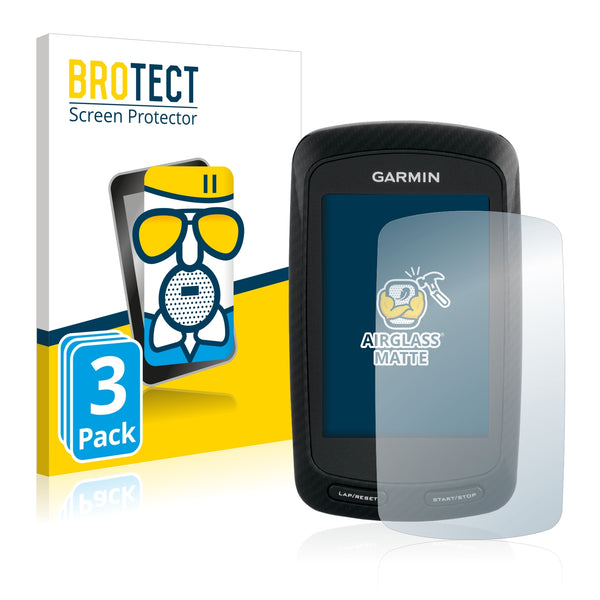 3x BROTECT AirGlass Matte Glass Screen Protector for Garmin Edge 800