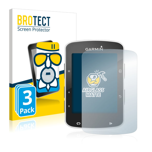 3x BROTECT AirGlass Matte Glass Screen Protector for Garmin Edge 820