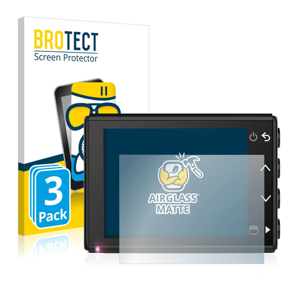 3x BROTECT AirGlass Matte Glass Screen Protector for Garmin Dash Cam 66W
