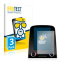 3x BROTECT AirGlass Matte Glass Screen Protector for Renault R-Link 2 8.7 Scenic