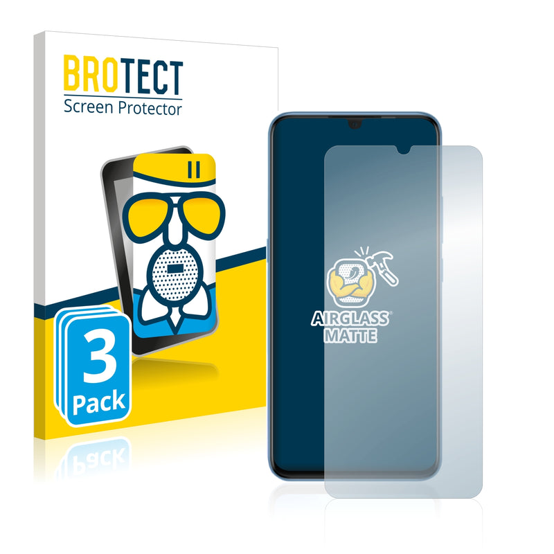 3x BROTECT AirGlass Matte Glass Screen Protector for Vivo Z5