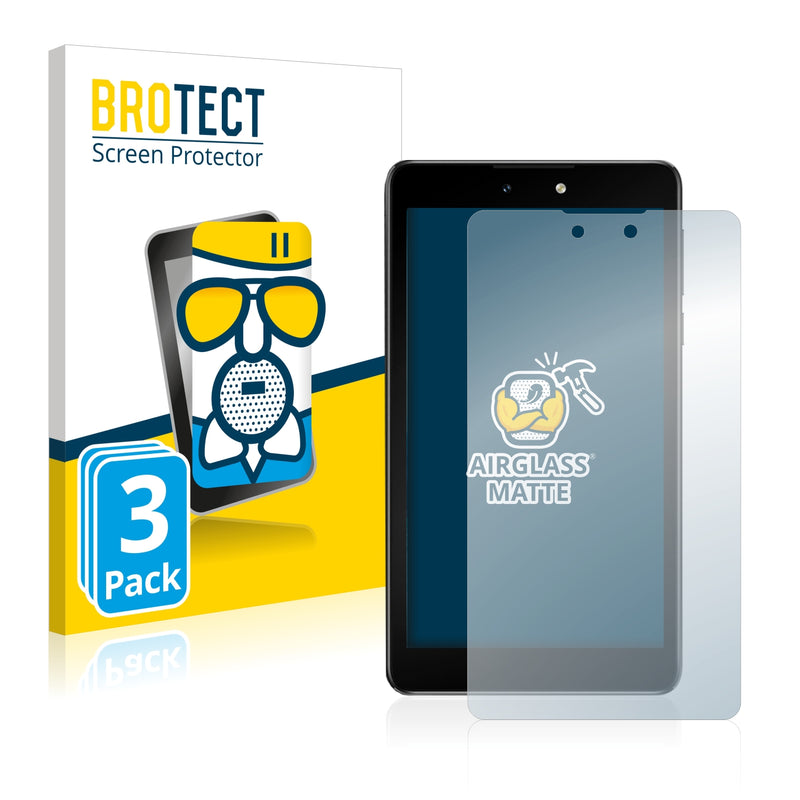 3x BROTECT AirGlass Matte Glass Screen Protector for Tecno DroiPad 7D