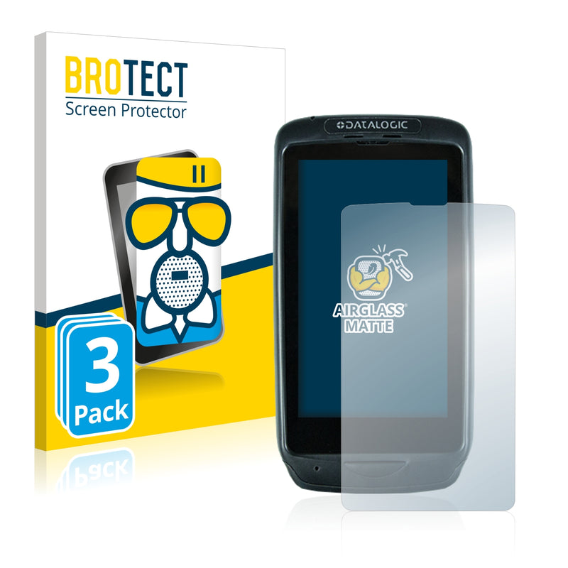 3x BROTECT AirGlass Matte Glass Screen Protector for Datalogic Memor 1