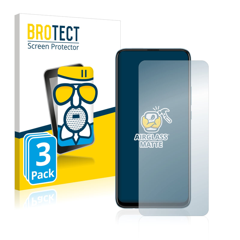 3x BROTECT AirGlass Matte Glass Screen Protector for Huawei Enjoy 10