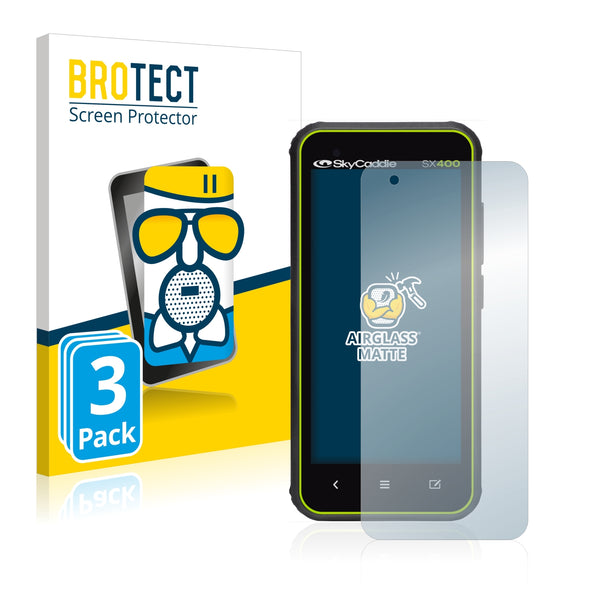 3x BROTECT AirGlass Matte Glass Screen Protector for SkyCaddie SX400