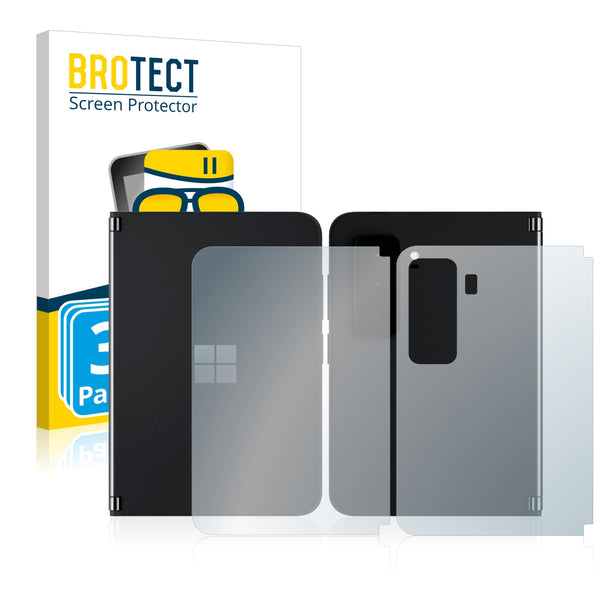 3x BROTECT Matte Screen Protector for Microsoft Surface Duo 2 (Front + Back)