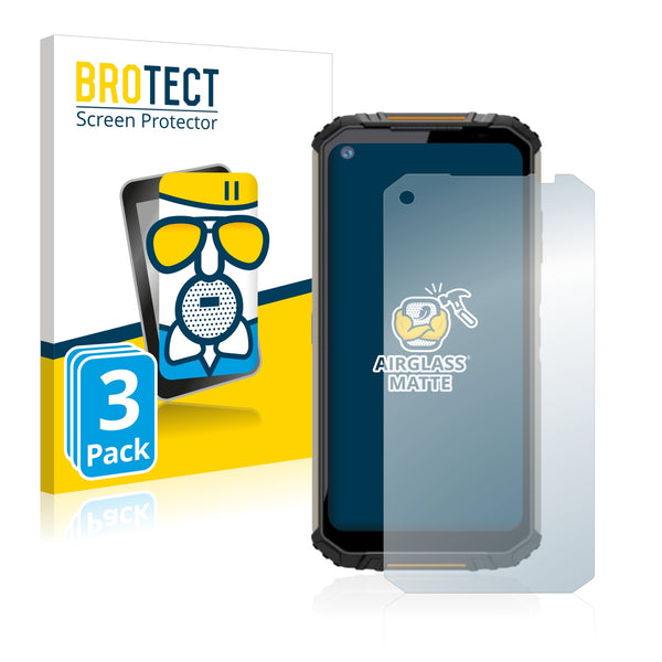 3x BROTECT AirGlass Matte Glass Screen Protector for Oukitel WP16
