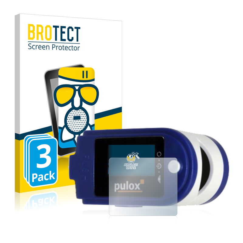 3x BROTECT AirGlass Matte Glass Screen Protector for Pulox PO-250