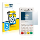 3x BROTECT AirGlass Matte Glass Screen Protector for Castles Technology MP200 / MP200L