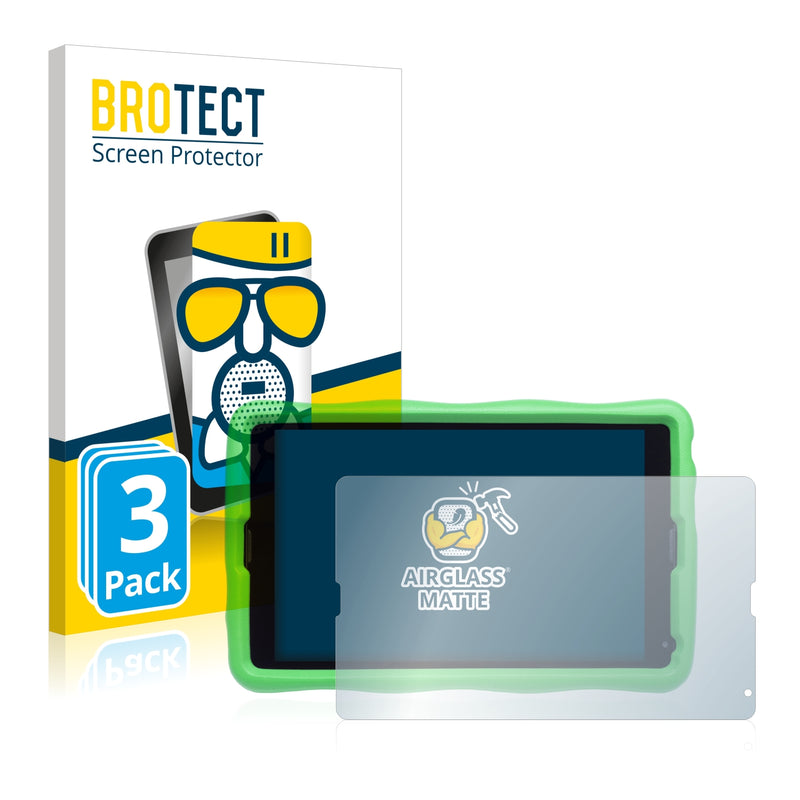 3x BROTECT AirGlass Matte Glass Screen Protector for Medion Lifetab E10440 Kids
