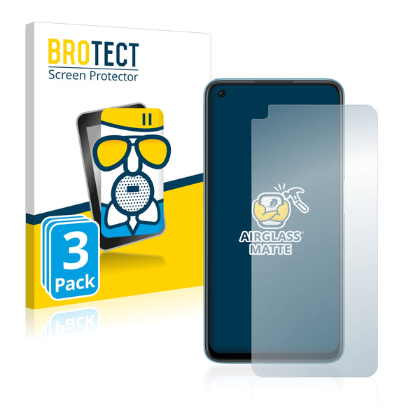 3x BROTECT AirGlass Matte Glass Screen Protector for Oppo A76