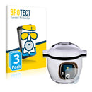 3x BROTECT AirGlass Matte Glass Screen Protector for Krups Cook4me+ Connect