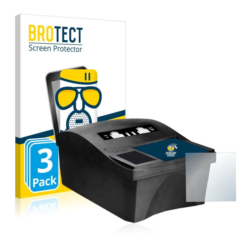 3x BROTECT AirGlass Matte Glass Screen Protector for Dermalog LF10