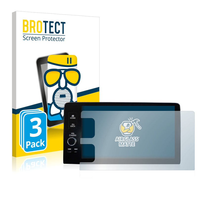 3x BROTECT AirGlass Matte Glass Screen Protector for Honda HR-V 2022 Navigationssystem