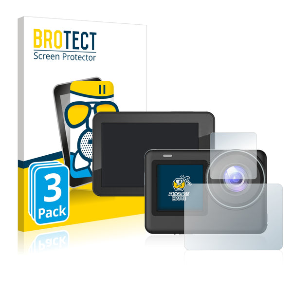 3x Anti-Glare Screen Protector for SJCAM SJ10 Pro Dual Screen