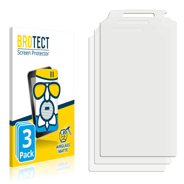 3x BROTECT AirGlass Matte Glass Screen Protector for Point Mobile PM80