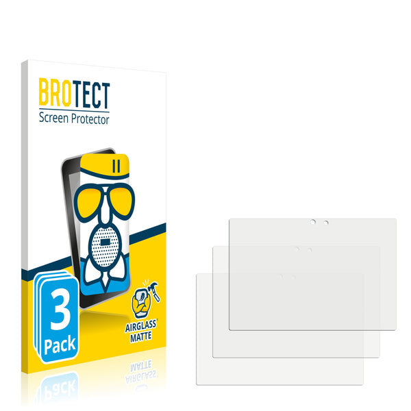 3x BROTECT AirGlass Matte Glass Screen Protector for Ico imaraTab 10 Plus