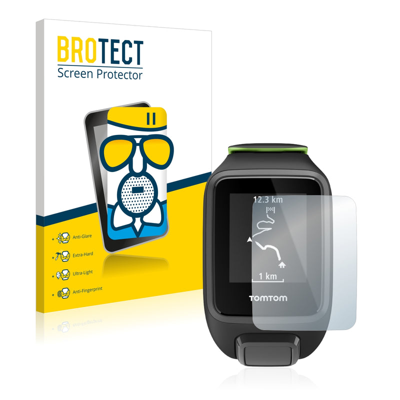 BROTECT AirGlass Matte Glass Screen Protector for TomTom Runner 3