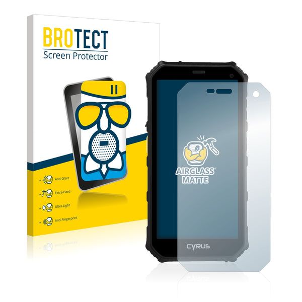 BROTECT AirGlass Matte Glass Screen Protector for Cyrus CS24 2018