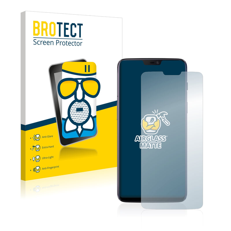 BROTECT AirGlass Matte Glass Screen Protector for OnePlus 6