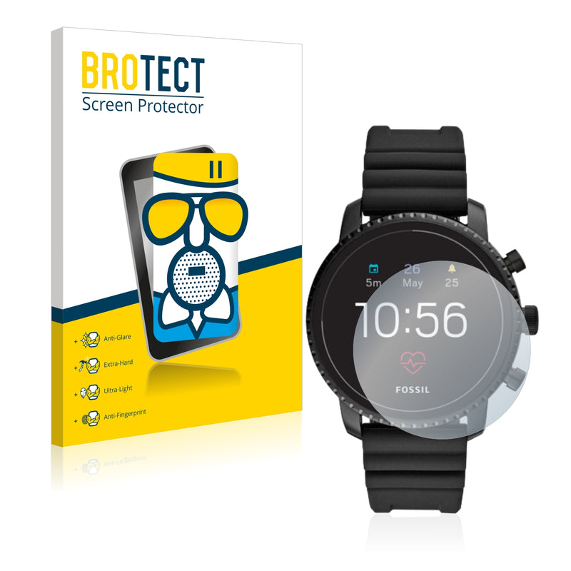 BROTECT AirGlass Matte Glass Screen Protector for Fossil Q Explorist HR (4.Gen)