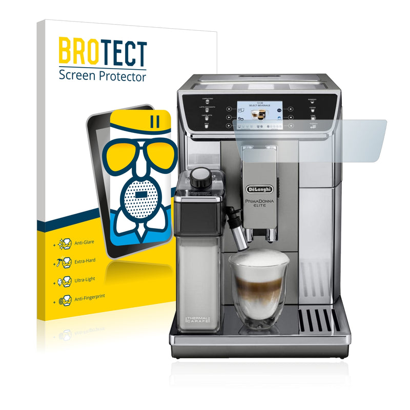 BROTECT AirGlass Matte Glass Screen Protector for DeLonghi Primadonna Elite ECAM 650.55.MS