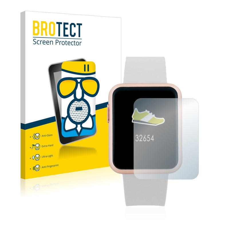 BROTECT AirGlass Matte Glass Screen Protector for Xlyne X-Watch Keto Sun Reflect