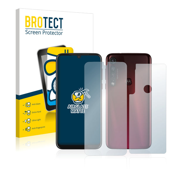 BROTECT AirGlass Matte Glass Screen Protector for Motorola Moto G8 Plus (Front + Back)