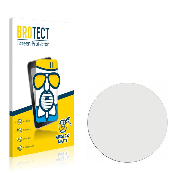 BROTECT AirGlass Matte Glass Screen Protector for Circular Displays (Diameter: 30 mm)