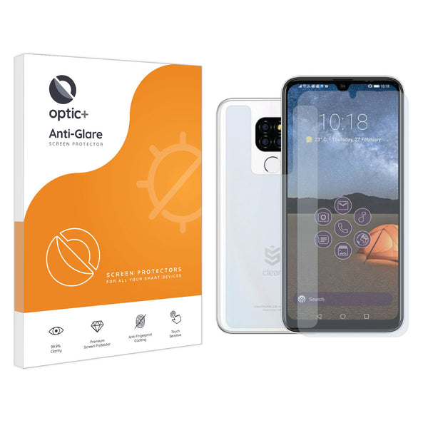 Optic+ Anti-Glare Screen Protector for ClearPHONE 220 (Front & Back)